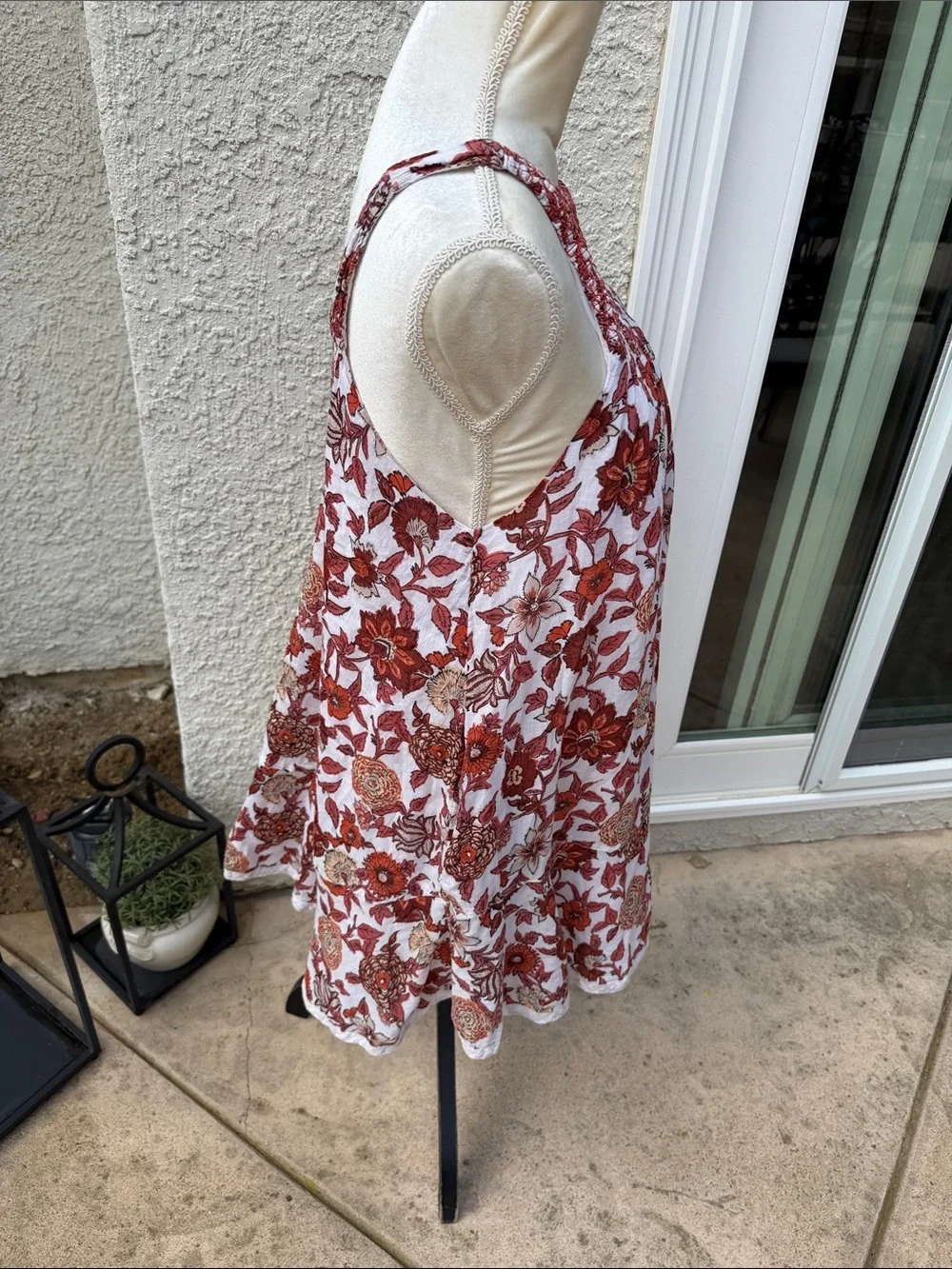 Free People Oh Baby Floral Smocked Boho Babydoll Mini Dress Women's Size XS